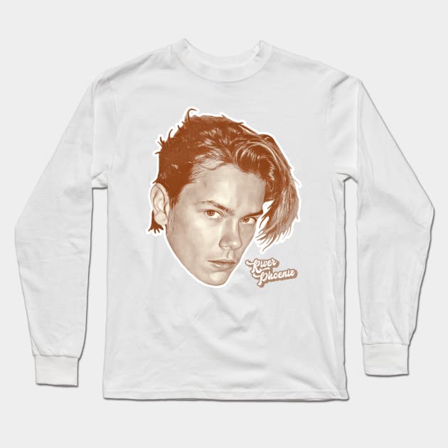 River Phoenix Long Sleeve T-Shirt by darklordpug